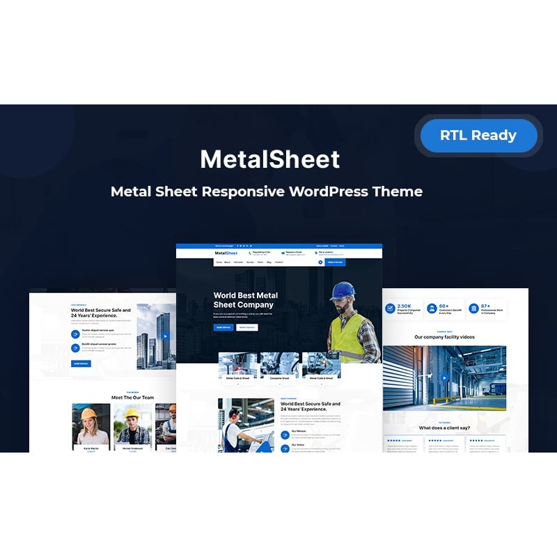 Metalsheet - Metal Sheet Responsive WordPress Theme