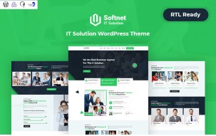 Softnet - IT Solution Company Responsive WordPress Theme