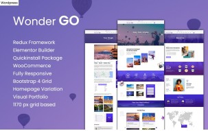 Wonder GO - Tour Booking and Travel WordPress Theme