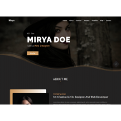 Mirya - Personal Portfolio WordPress Theme