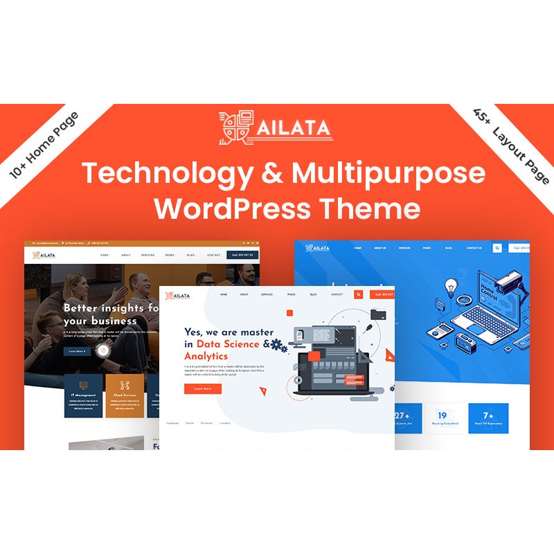 Ailata - Data Science, Artificial Intelligence & IT Solution WordPress Theme