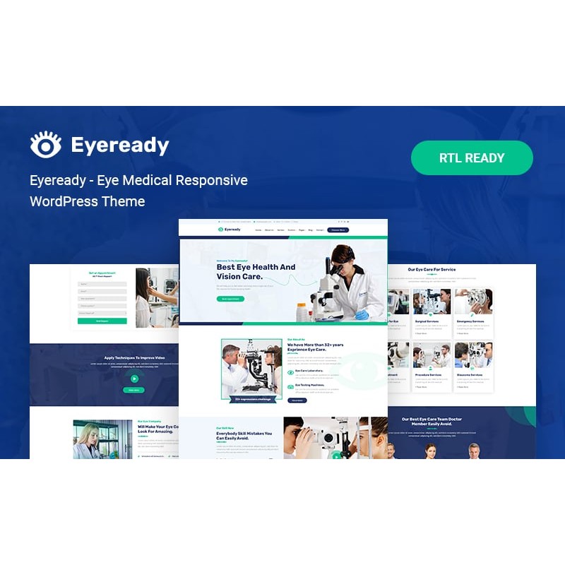 Eyeready - Eye Medical Responsive WordPress Theme