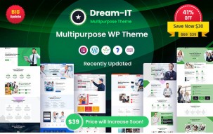 DreamIT - Multi-Purpose Elementor Responsive WordPress Theme.