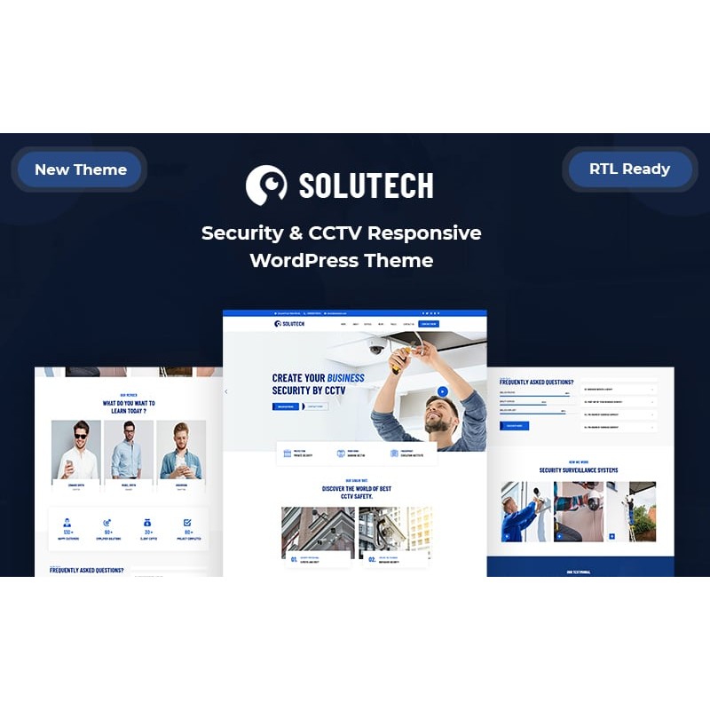 Solutech - Security & CCTV Responsive WordPress Theme