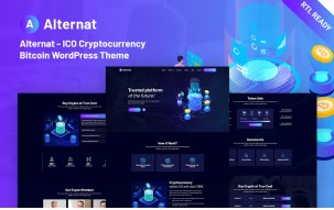 Alternat - ICO Cryptocurrency Responsive Bitcoin WordPress Theme
