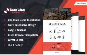 Fitness and Exercise Equipment Store WordPress Theme