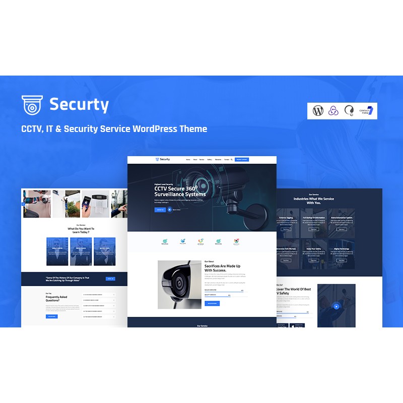 Securty - CCTV, IT and Security Service Responsive WordPress Theme