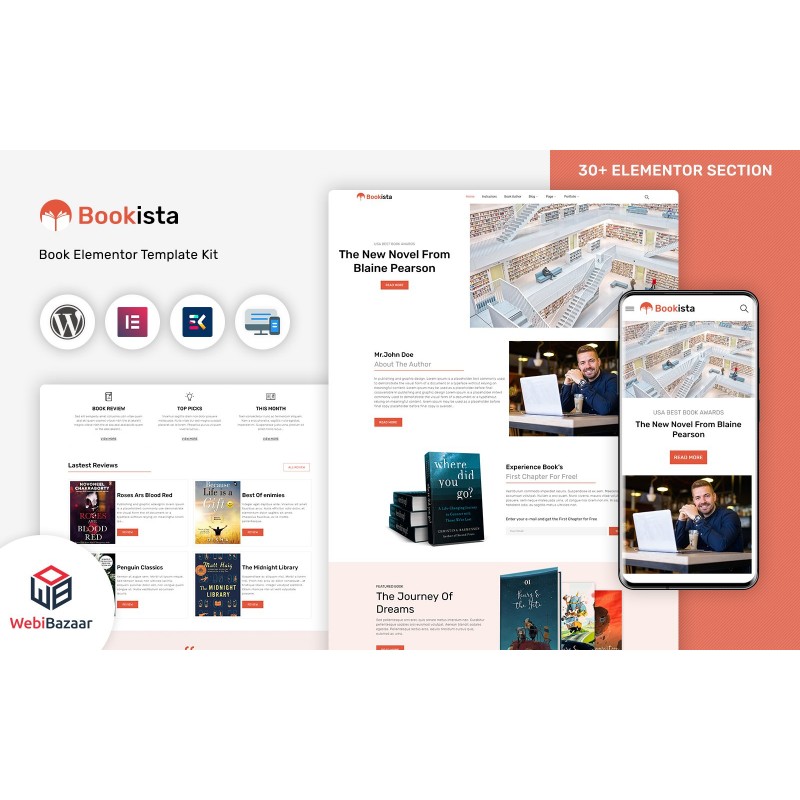 Bookista - Writer & Publishing Company WordPress Theme