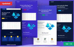 Coincap &ndash; Cryptocurrency ICO Landing Page WordPress Theme