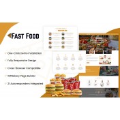 Fast Food - Food Restaurant Website WordPress Theme