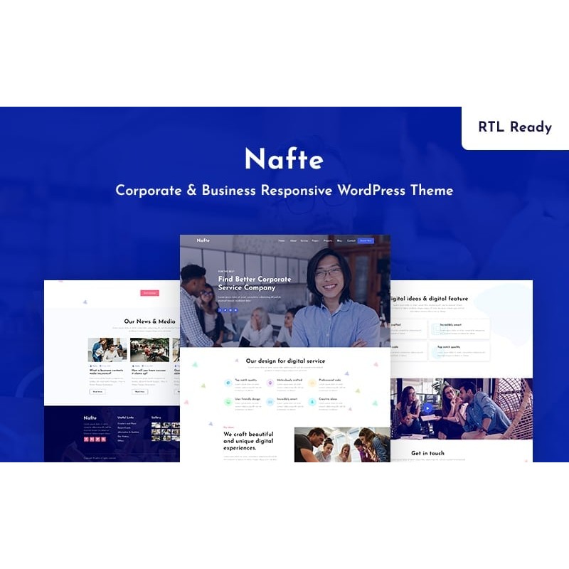 Nafte - Corporate Business WordPress Theme