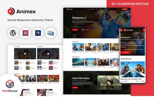 Animex - Special Effects Design Services Elementor WordPress theme