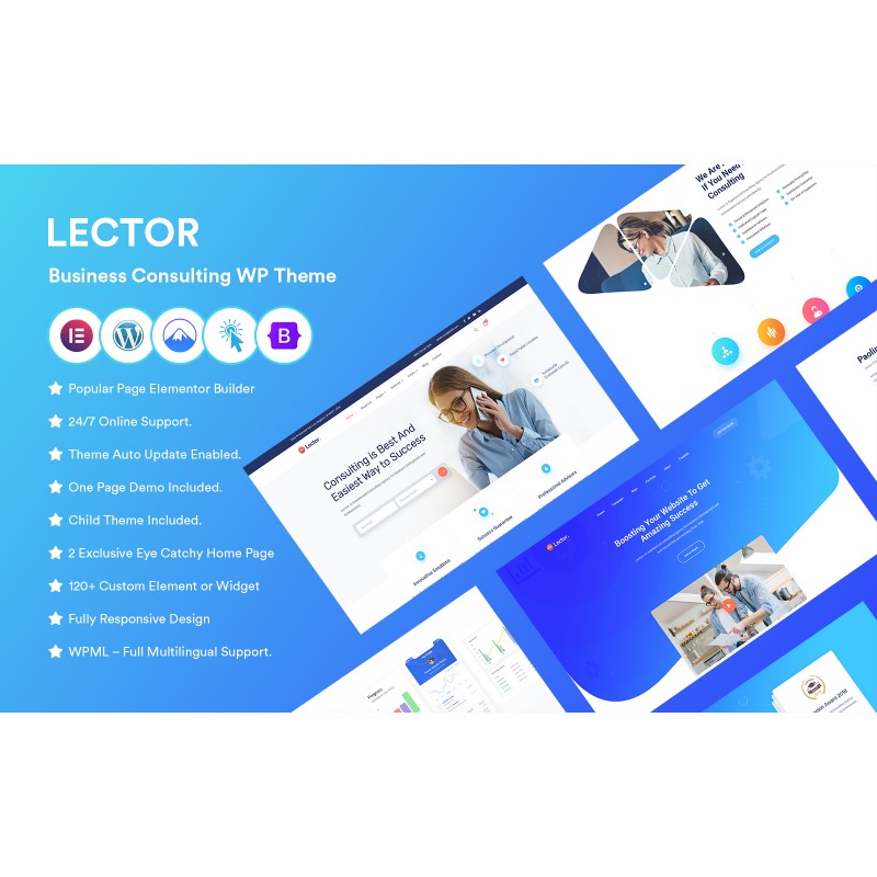 Lector- Business Consulting WordPress Theme.