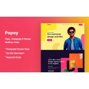 Popey - Personal & CV Responsive WordPress Theme