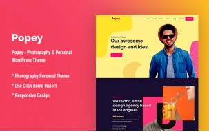 Popey - Personal & CV Responsive WordPress Theme