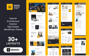 ARCO - Interior Architecture Studio WordPress Elementor Theme