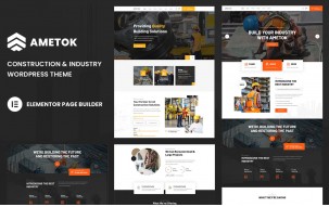 Ametok - Construction & Industry Wordpress Elementor Theme
