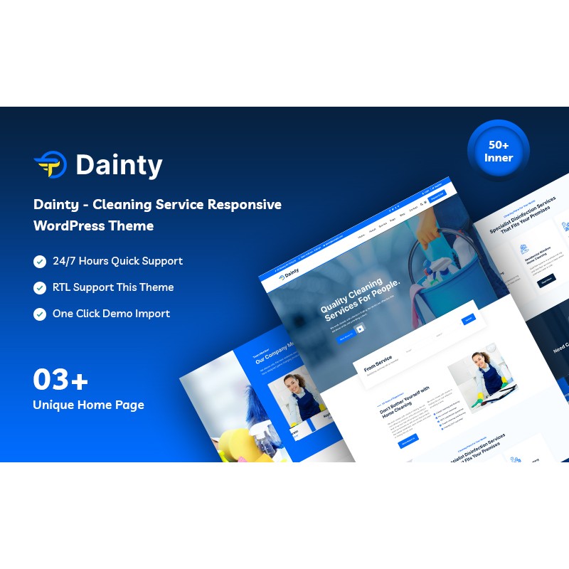 Dainty - Cleaning Service Responsive WordPress Theme