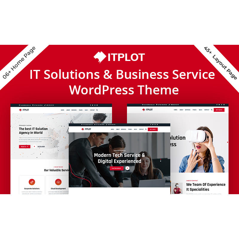 IT-Plot - IT & Web Design Company Elementor WordPress Theme