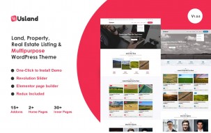 Usland - Land, Property, Real Estate Listing & Multipurpose WordPress Theme