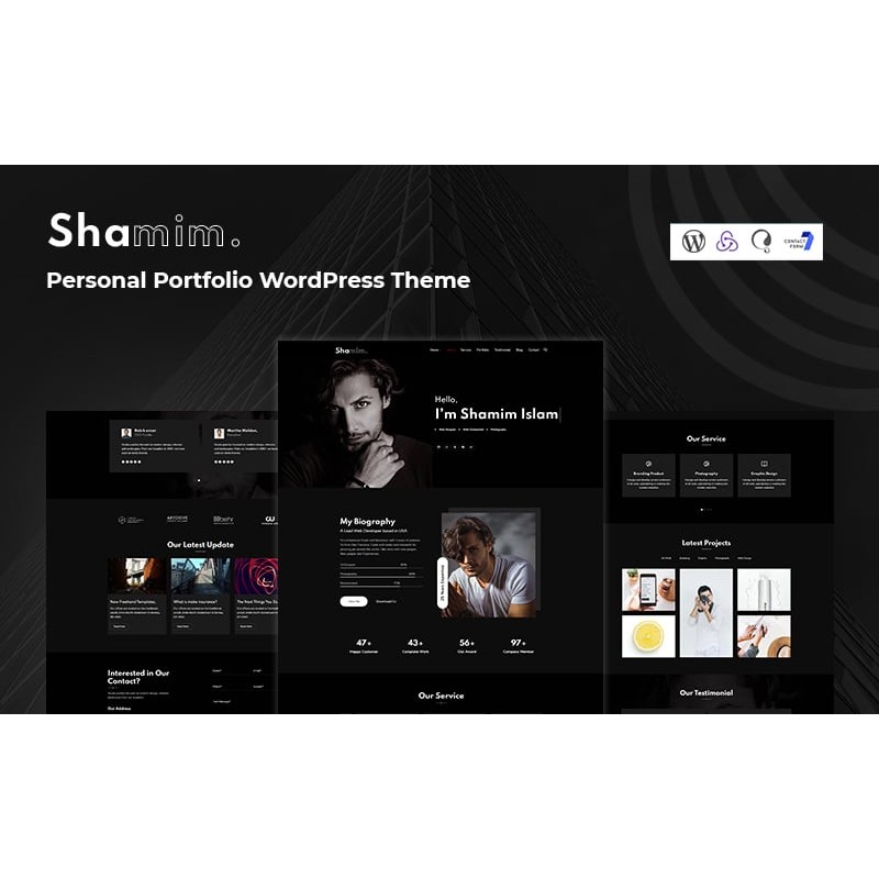 Shamim - Personal Portfolio Responsive WordPress Theme