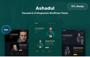 Ashadul - Personal & CV Responsive WordPress Theme