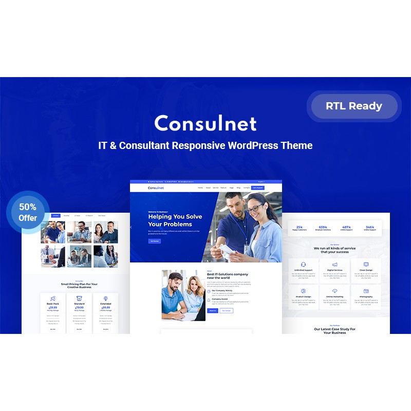 Consulnet - IT & Consultant Responsive WordPress Theme