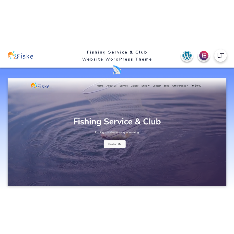 Fiske - Fishing Service and Club Elementor WordPress Theme