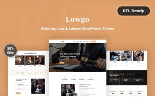 Lowgo - Attorney, Law & Lawyer WordPress Theme