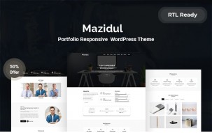 Mazidul Portfolio Responsive WordPress Theme