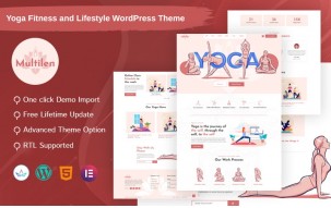 Multilen - Yoga Gym Fitness and Lifestyle WordPress Theme