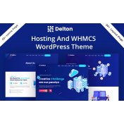 Delton - Domain & Hosting Services Company WordPress Theme
