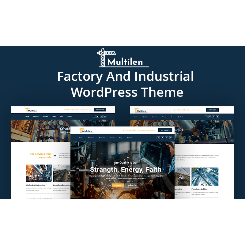 Multilen - Industry & Factory WordPress Theme
