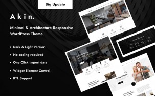 Akin - Minimal and Architecture Responsive WordPress Theme