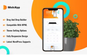 Mobile App Showcase WordPress Theme