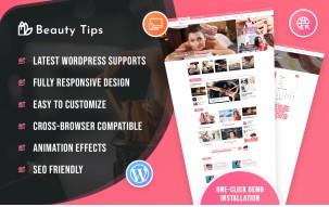 Beauty Tips Blog WordPress Theme