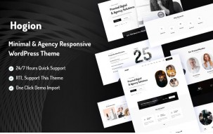Hogion Minimal & Agency Responsive WordPress Theme