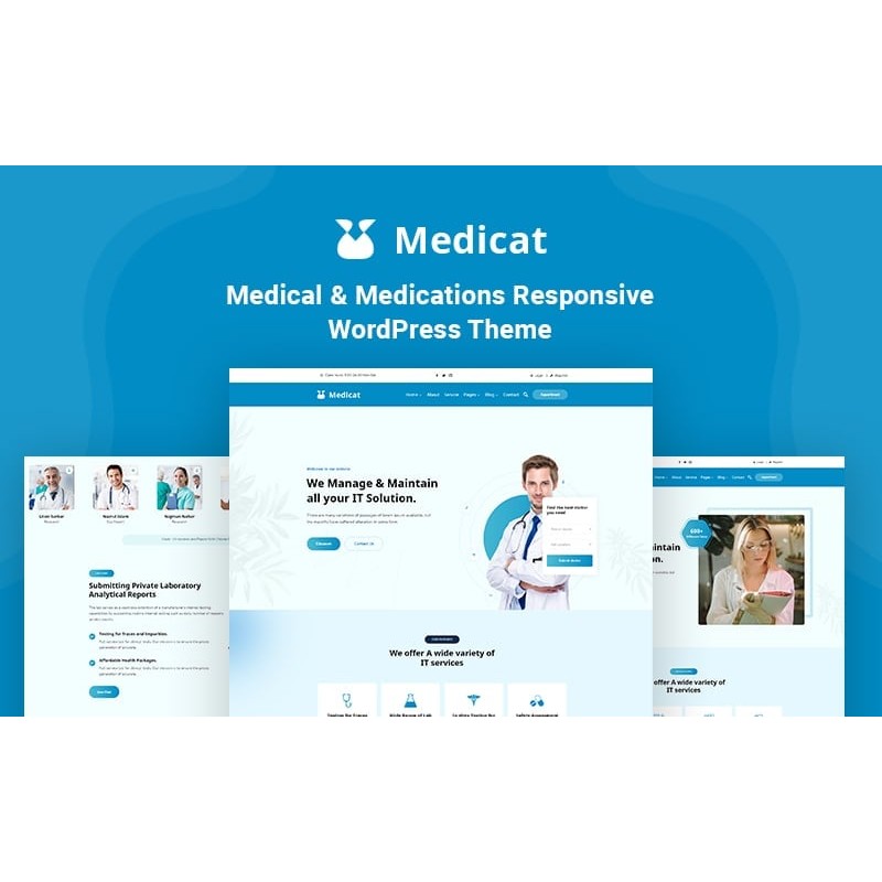 Medicat - Medical & Medications Responsive WordPress Theme