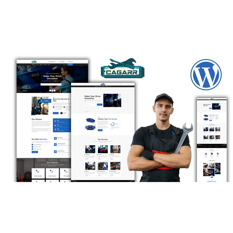 Cagaar Mechanics Car Repair WordPress Theme