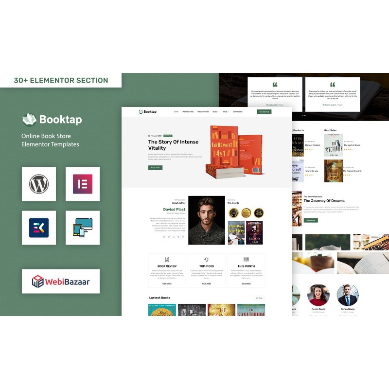 Booktap - Publishing House & Book Store WordPress theme