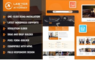 Lawyer and Attorney WordPress Theme