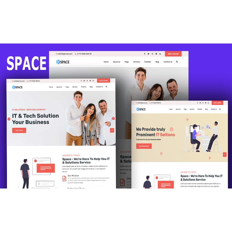 Space- Technology & IT Solutions Wordpress Theme