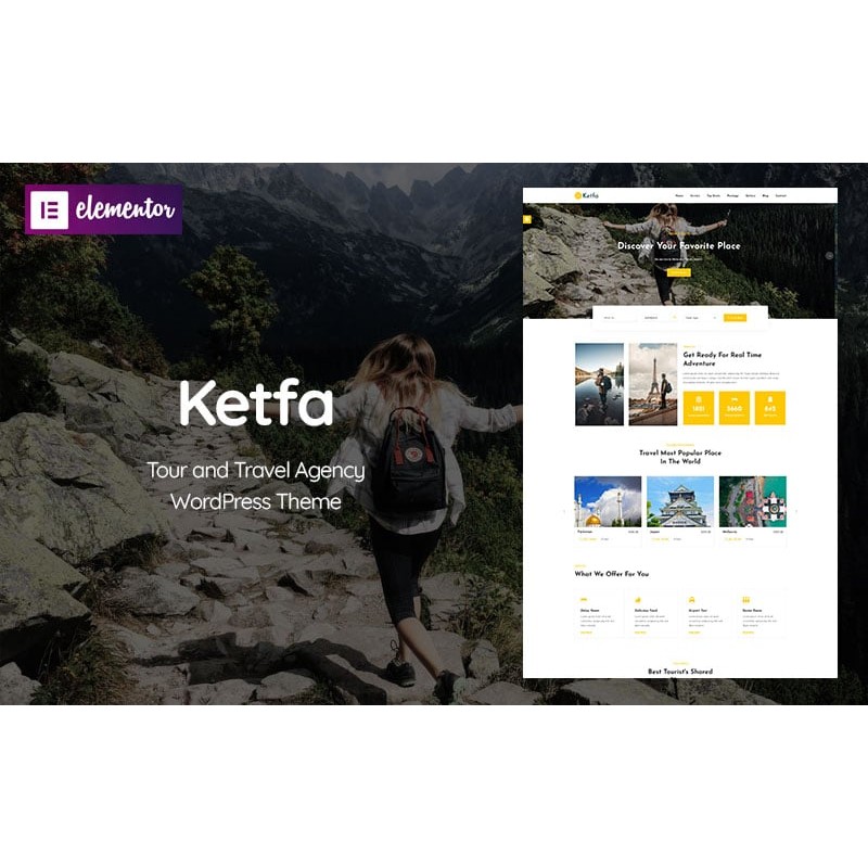 Ketfa &ndash; Tour and Travel Agency WordPress Theme