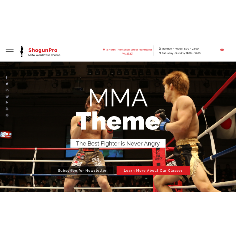 ShogunPro - MMA WordPress Theme