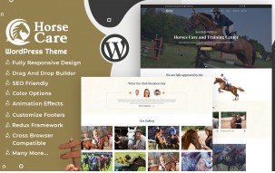 Horses Care - Horse Club and Stables WordPress theme