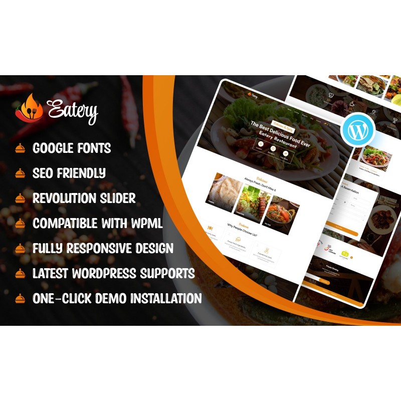 Eatery - Restaurant WordPress Theme