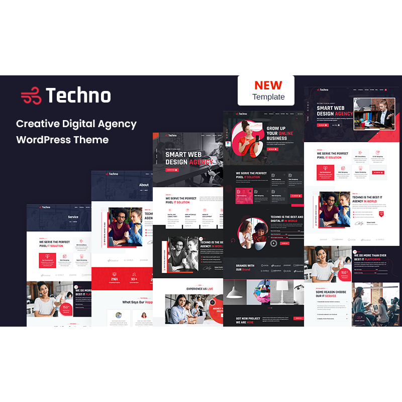 Creative Digital Agency Elementor WordPress Theme.