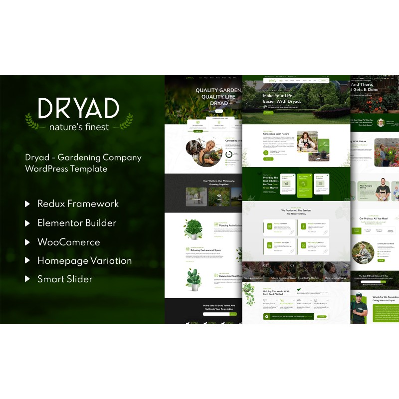 Dryad - Gardening Company WordPress Theme