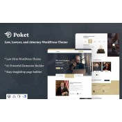 Poket - Lawyer And Attorney Responsive WordPress Theme.