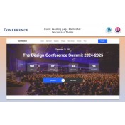 Conference - Event Landing page Elementor Wordpress Theme